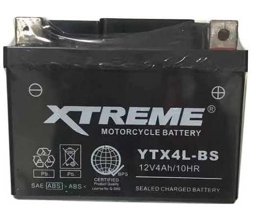 Xtreme Battery For Motorcycle "12v 4Ah/10HR-3L